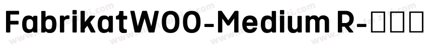 FabrikatW00-Medium R字体转换